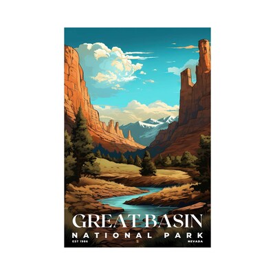 Great Basin National Park Poster, Travel Art, Office Poster, Home Decor | S7 - image1